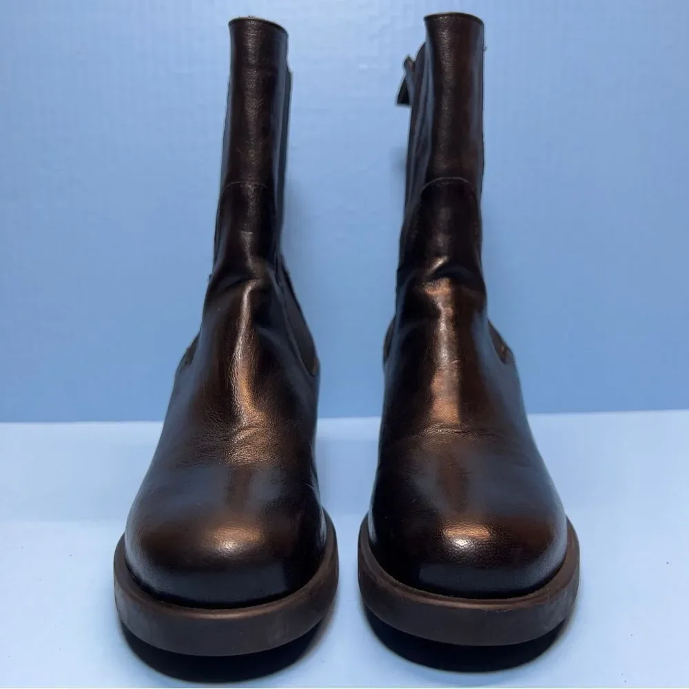 Emanuele Crasto Womens Black Leather Chelsea Boots EU39/US8.5-9 - Picture 2 of 16